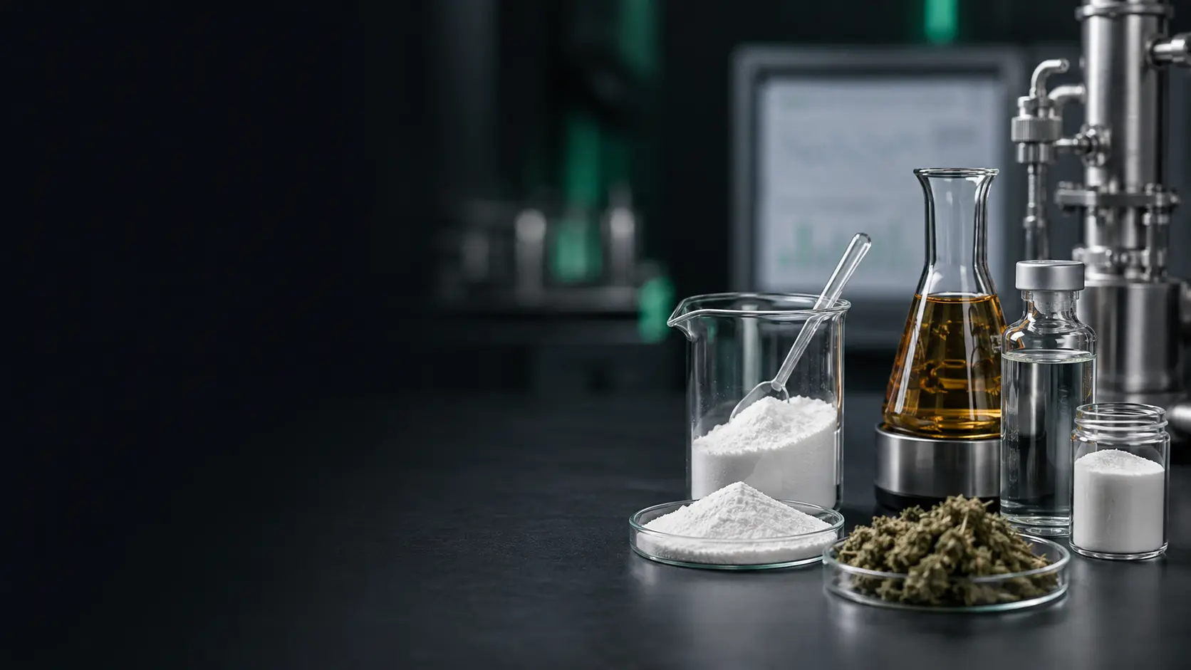 Bulk cannabinoid ingredients including isolates, distillates and water-soluble formulations from Go North Hemp